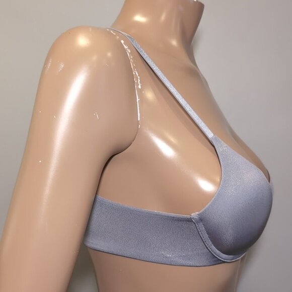 Victorias Secret Uplift Semi Demi Bra Push Up Underwire Glitter Convertible 32B - Picture 8 of 13